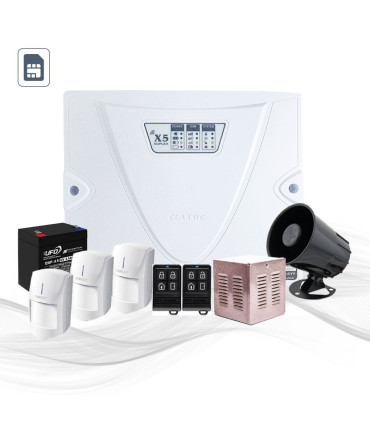 پک کامل دزدگیر اماکن کلاسیک X5 با یک تا سه چشمی