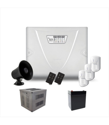 پک کامل دزدگیر اماکن کلاسیک X5 با یک تا سه چشمی